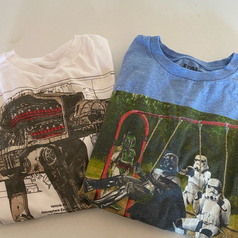 TWO youth Star Wars Short Sleeve T’s